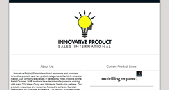 Desktop Screenshot of innovativeproductsinc.com