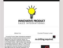 Tablet Screenshot of innovativeproductsinc.com